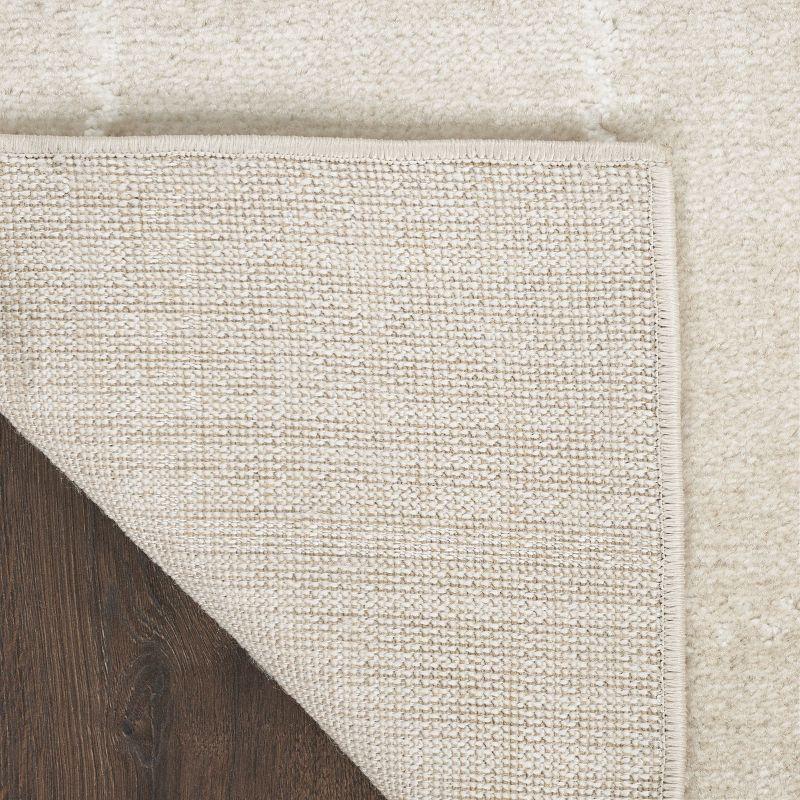 Nourison Serenity Home Contemporary Indoor Area Rug Ivory 5'3" x 7'3"