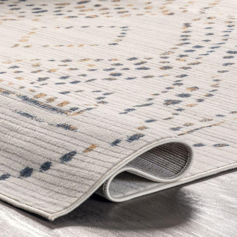 Nuloom Mila Moroccan 8x10 Indoor Area Rug for Living Room Bedroom Dining Room Kitchen, Beige/Ivory