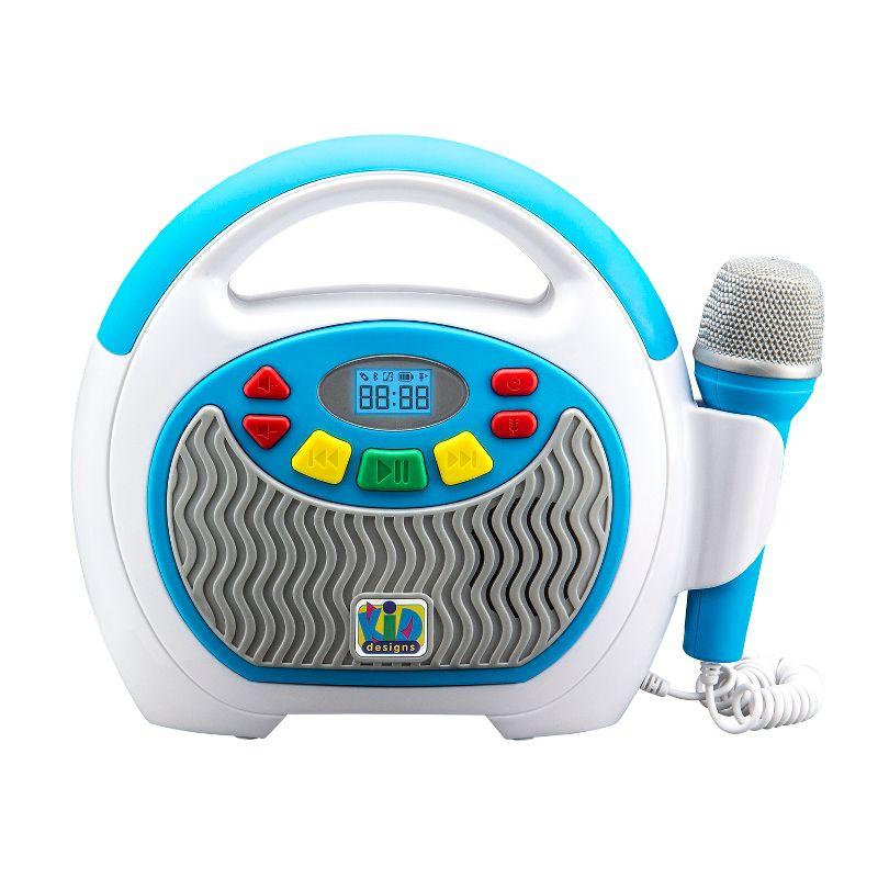 Kids Bluetooth Karaoke Player with Wired Microphone and 24 Songs