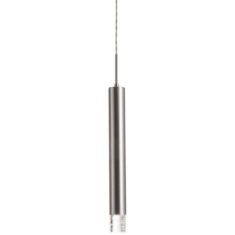 Pendula Brushed Nickel LED Multi-Pendant with Bubble Encased Crystals