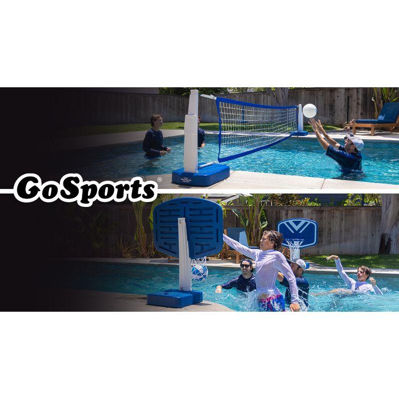 Gosports Splash Hoop 2-In1 Full Court Pool Basketball & Volleyball Game Set