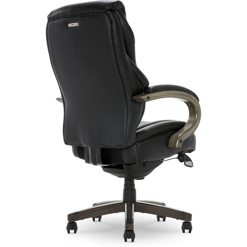 Hyland Bonded Leather & Wood Executive Office Chair - La-Z-Boy