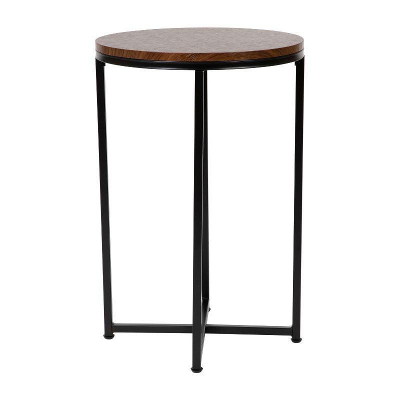 Flash Furniture Hampstead Collection End Table - Modern Laminate Accent Table with Crisscross Frame