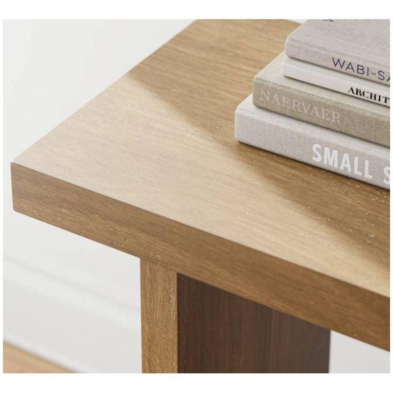 Nathan James Set of 2 Virgo Wood Console Table Set of 2 Light Brown