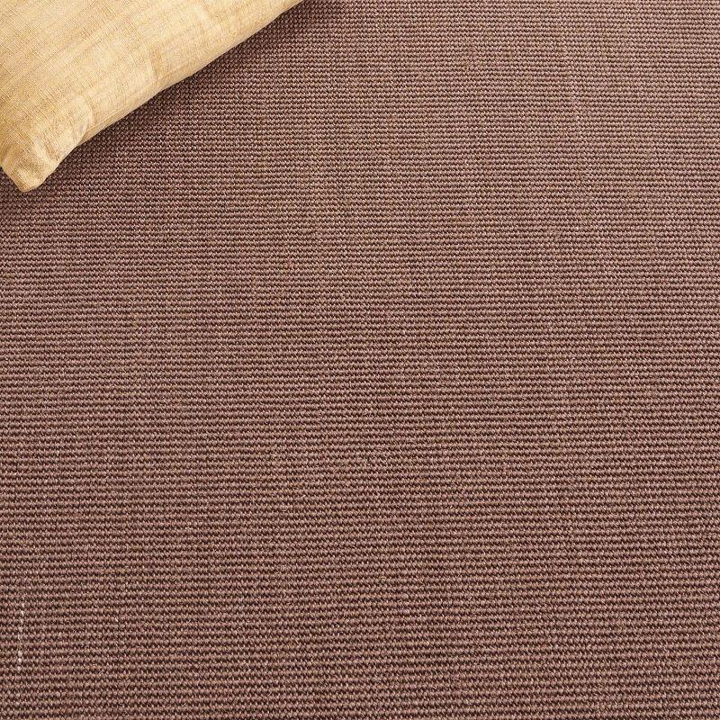 Brown Sisal and Jute 4' x 6' Rectangular Area Rug