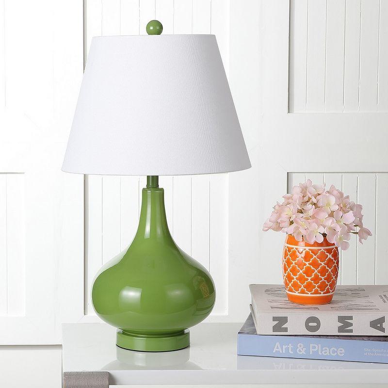 Amy Gourd Table Lamp (Set of 2) - 24 Inch Height - LIT4087 - Green - Safavieh