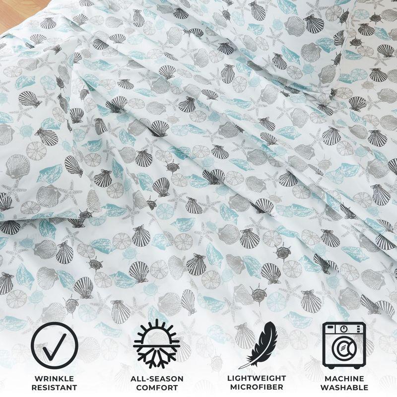 Ultra Soft Coastal Printed Microfiber Sheet Set