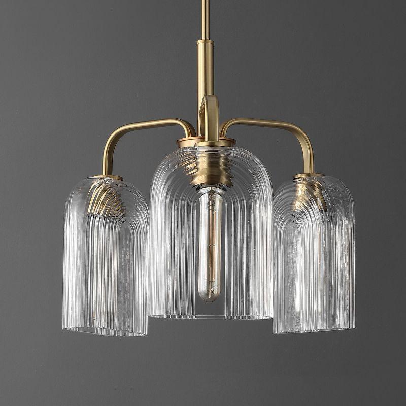 Romeyn 3 Light 21" Pendant - Gold/Clear - Safavieh.