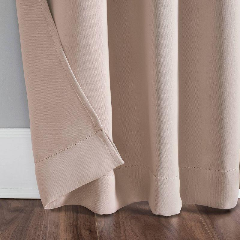 Sun Zero Blackout Kenneth Energy Saving Tab Top Curtain Panel