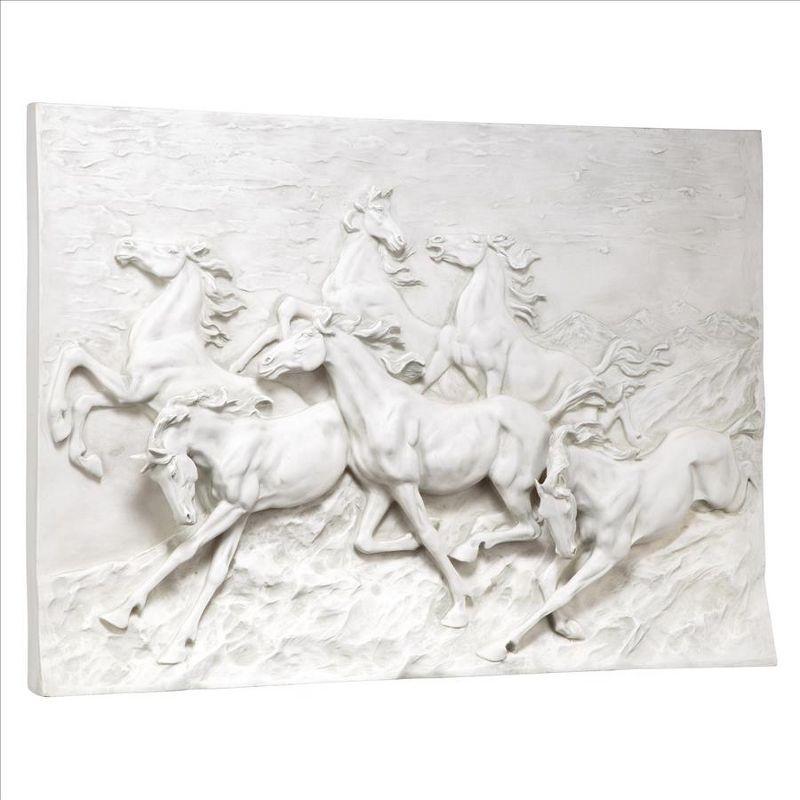 Design Toscano Wild Horse Stampede Wall Frieze