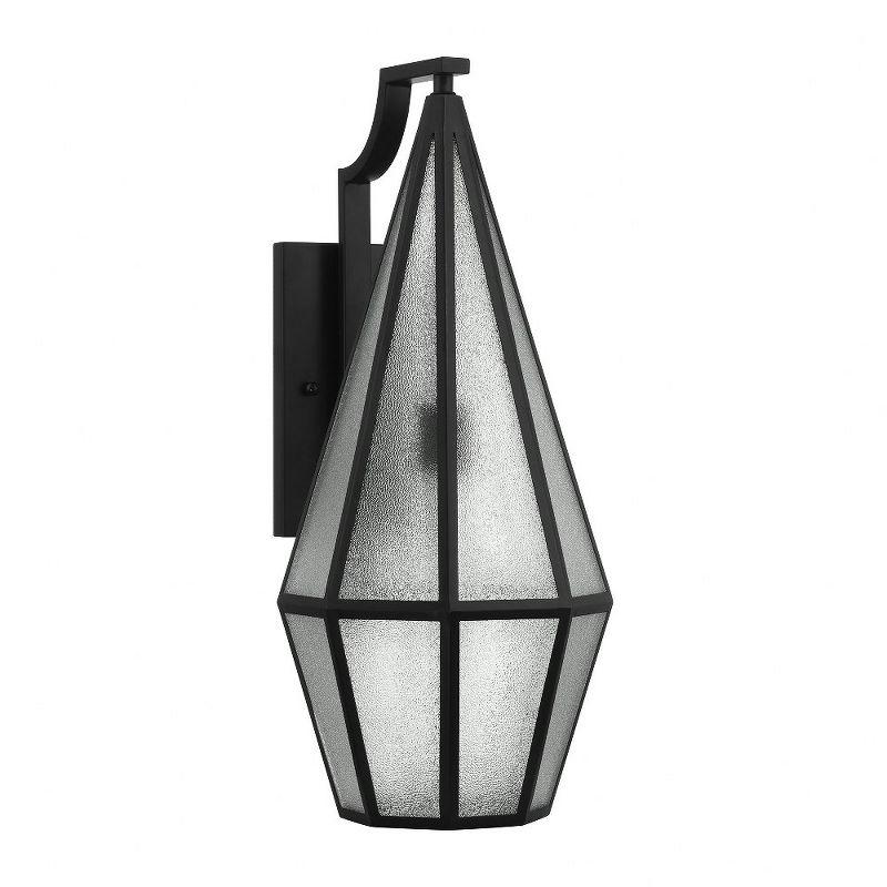 Savoy House Savoy House Peninsula 1-Light Outdoor Wall Lantern in Matte Black