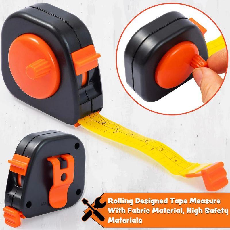 Joyfy 32PCS Kids Tool Set with Construction Backpack Costume & Toy Drill - Pretend Play Tool Kit for Boys & Girls Halloween Birthday Dress Up Party