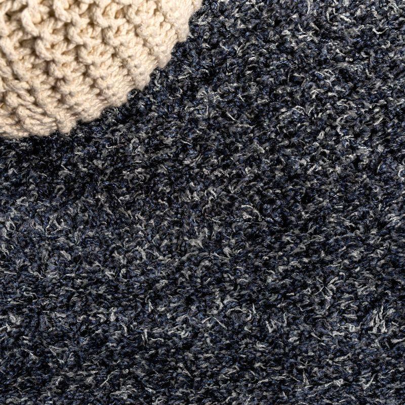4'x6' Mercer Shag Plush Area Rug, Denim - JONATHAN Y
