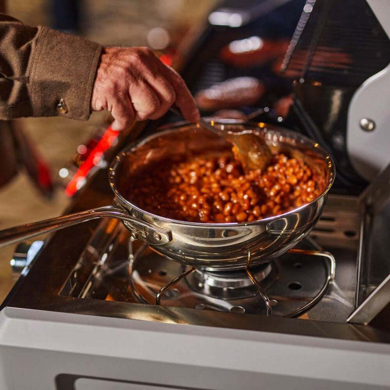 Monument Grills Mesa 415BZ,4-Burner Liquid Propane Infrared Gas Grill with Side Burner and Cabinet, 62,000 BTU – Perfect for Family BBQs