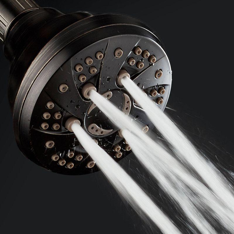 Six Setting High Pressure Luxury Spiral Shower Head with On/Off and Pause Mode - AquaDance