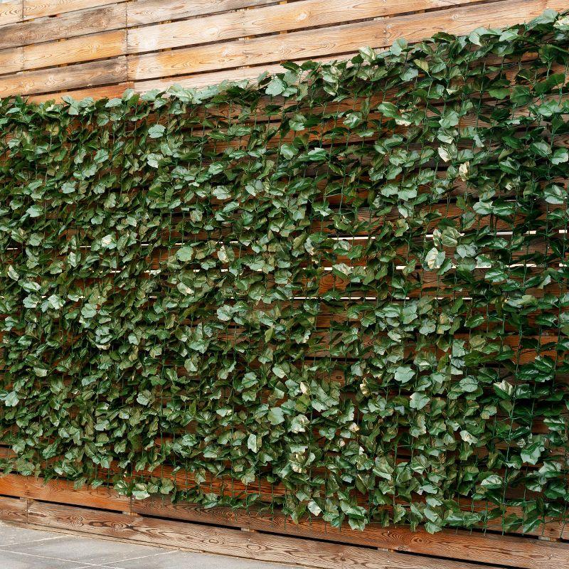 Lush Green 62'' Faux Ivy Leaf Privacy Fence Screen