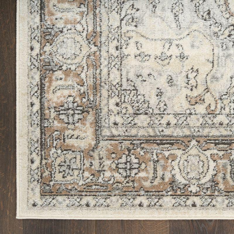 Nourison Concerto 2'2" x 10' Ivory Grey Taupe Vintage Indoor Rug