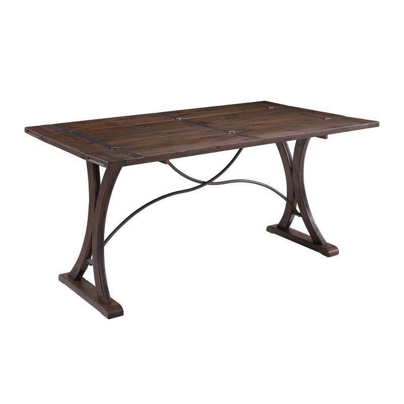 Camden Folding Top Extendable Dining Table Dark Brown - Picket House Furnishings