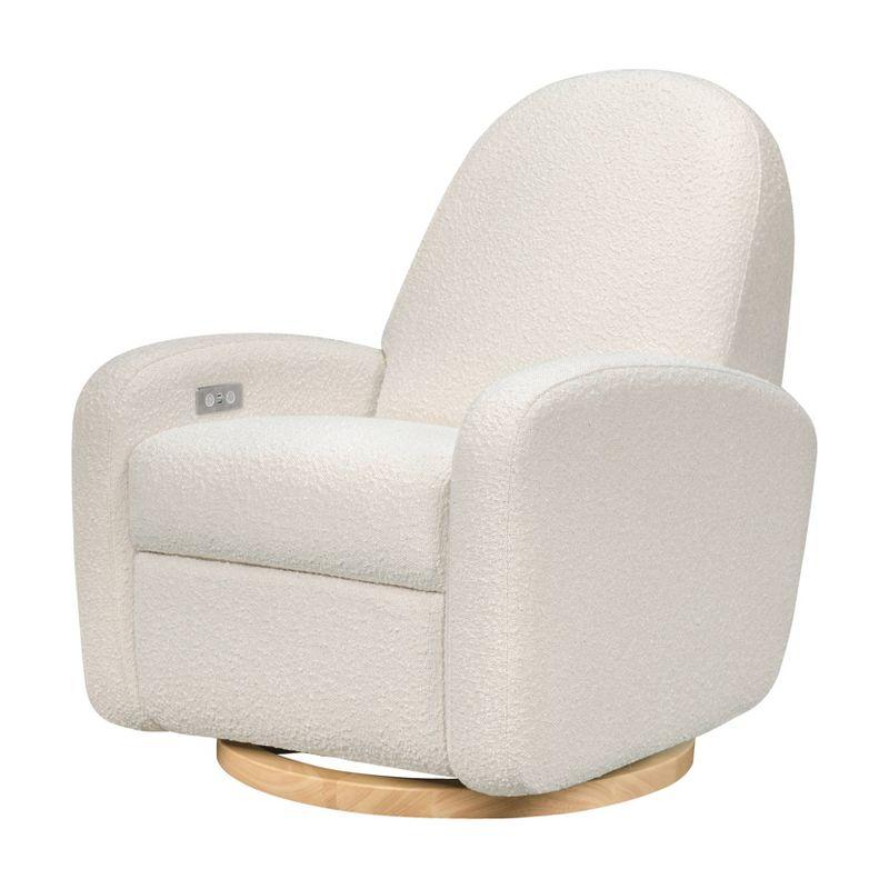 Nami Electronic Recliner and Swivel Glider Recliner in Shearling with USB port