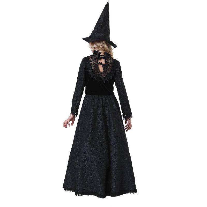 HalloweenCostumes.com Large Girl Deluxe Dark Witch Costume for Girls, Black