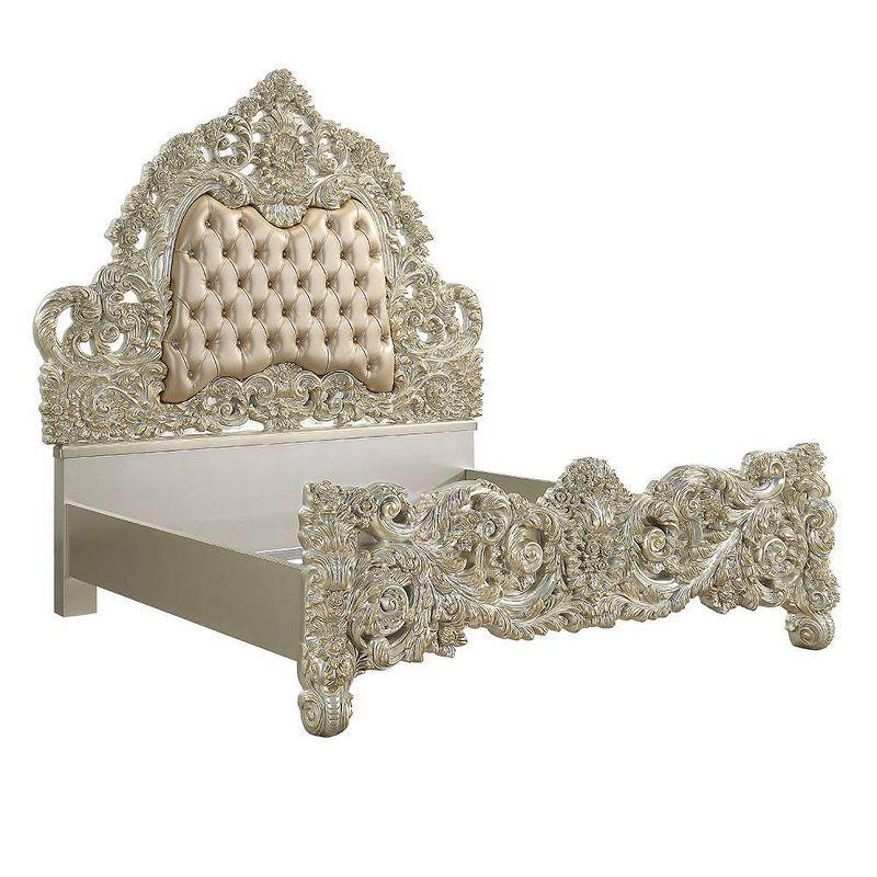 Andrew Home Studio King Tufted Panel Bed,bed frame,platform bed,upholstered bed