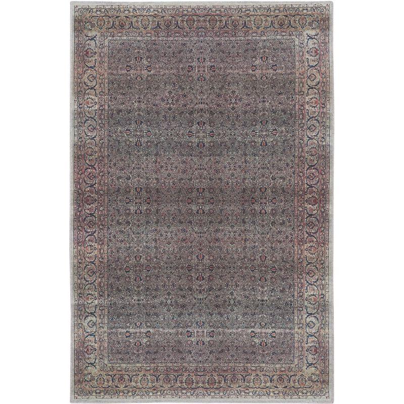 Emerald Elegance Flatwoven 4' x 6' Synthetic Easy-Care Rug