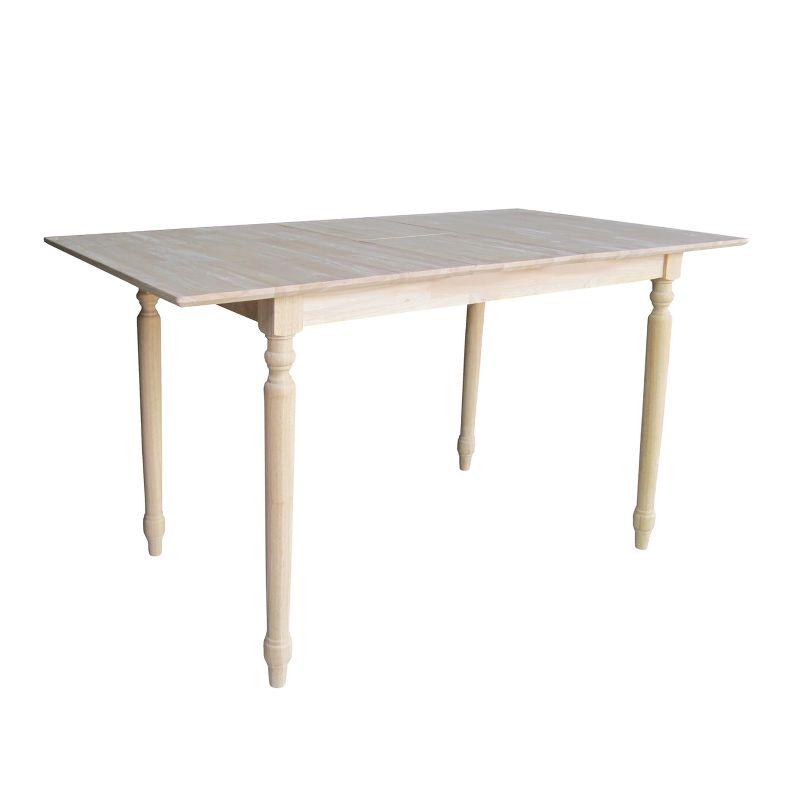 Rustic Solid Wood Extendable Counter Height Dining Table