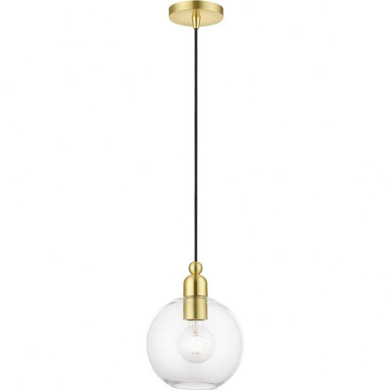 Livex Lighting Downtown 1 - Light Pendant in  Satin Brass