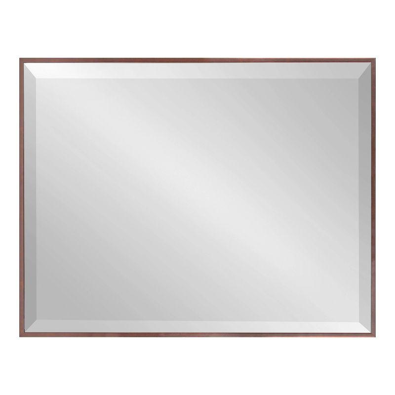 Kate & Laurel All Things Decor 18.7" x 24.7" Rhodes Rectangle Wall Mirror Bronze : Modern Beveled, No Assembly Required