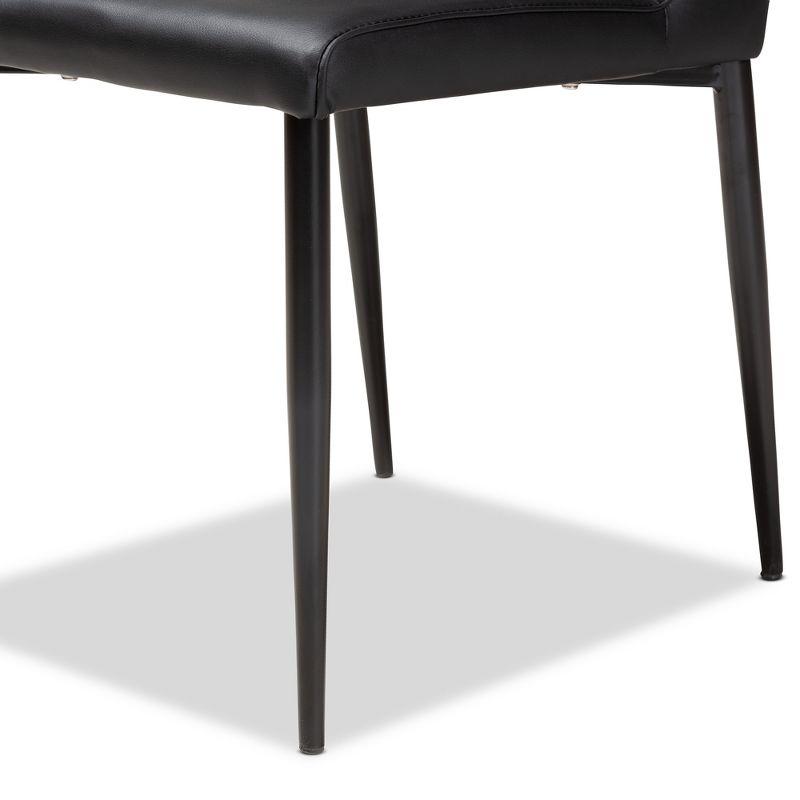 Set of 4 Chandelle Modern and Contemporary Faux Leather Upholstered Dining Chairs - Baxton Studio