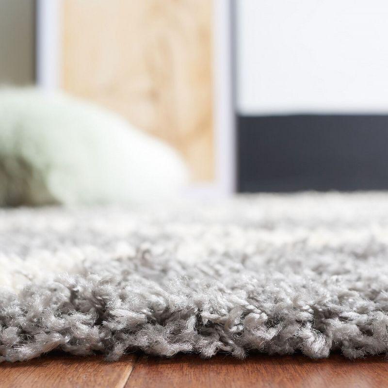 Dallas Shag SGD257 Power Loomed Indoor Area Rug - Grey/Ivory - 5'1"x7'6" - Safavieh.