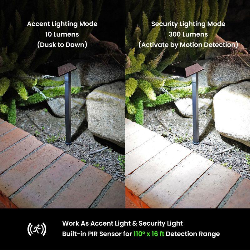Home Zone Security Low Voltage Solar Powered Integrated LED Pathway Light