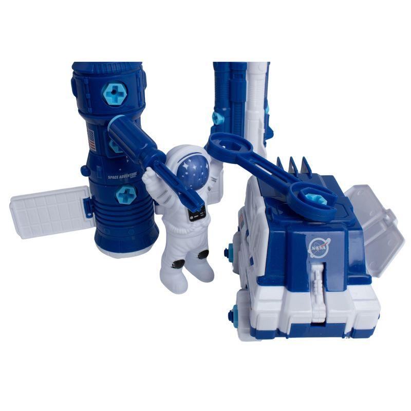 Space Adventure Build Your Own Space Station Playset 7pcs NASA Toy Kids 3+