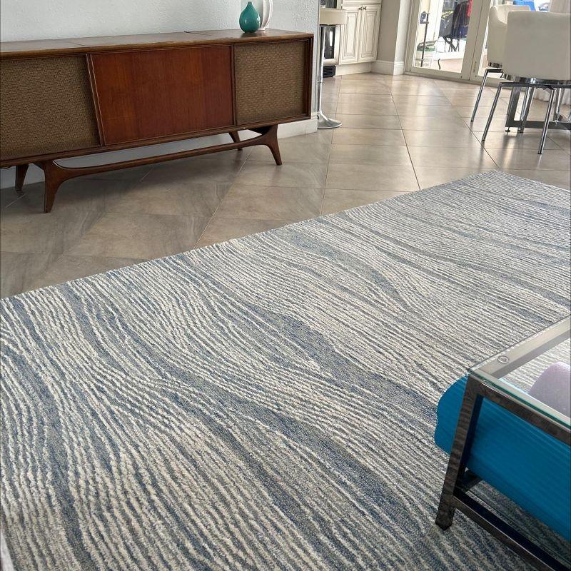 Metro MET995 Hand Tufted Indoor Area Rug - Natural/Ivory - 6'x6' - Safavieh