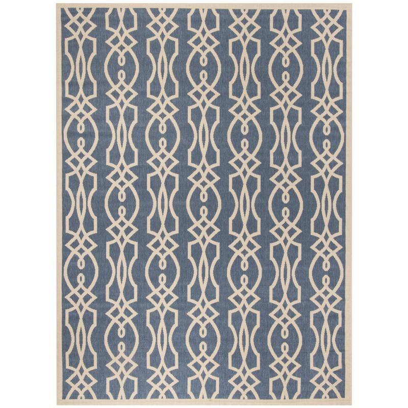 Martha Stewart Villa Screen - MSR4220 - Indoor Power Loomed Area Rugs - Azurite - 8'x11'2"