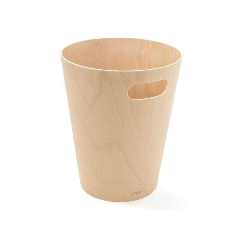 Umbra Woodrow Manufactured Wood Open Waste Basket - 2.25 Gallons
