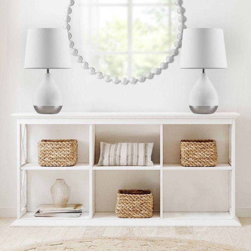 Everly Quinn 2-Tone Ceramic Table Lamp Set of 2 (Set of 2)