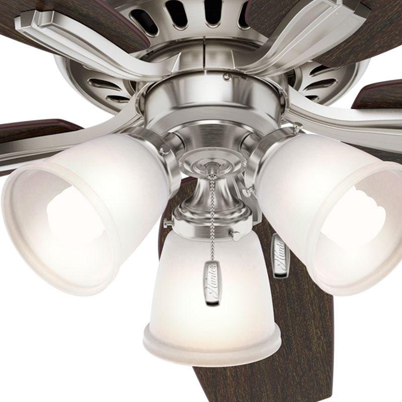 52" Newsome 5 - Blade Standard Ceiling Fan with Pull Chain and Light Kit Included