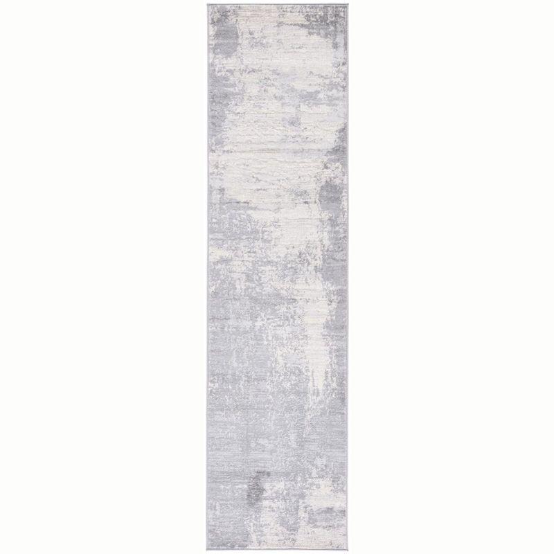 Jasper JSP101 Power Loomed Runner Rug - Light Grey/Ivory - 2'x12' - Safavieh