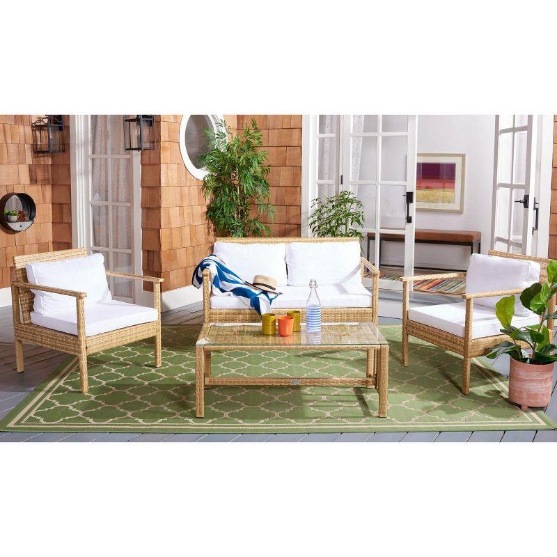 Garnen 4 Piece Patio Outdoor Living Set  - Safavieh