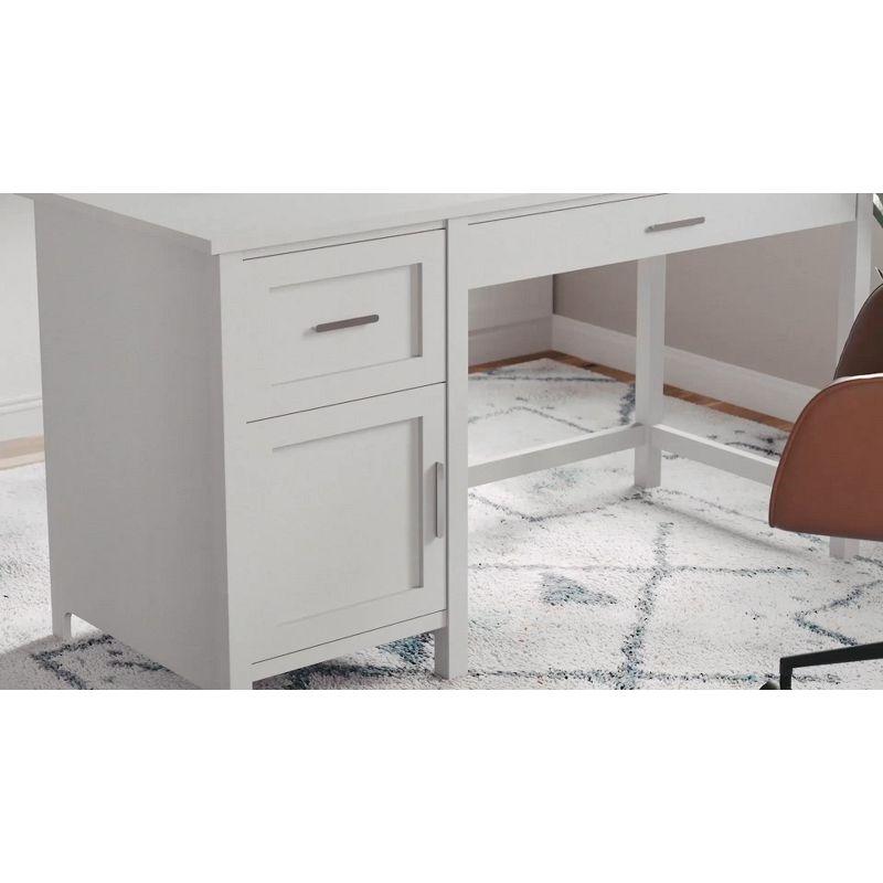 Teague Martha Stewart Shaker Style Home Office Desk with Storage