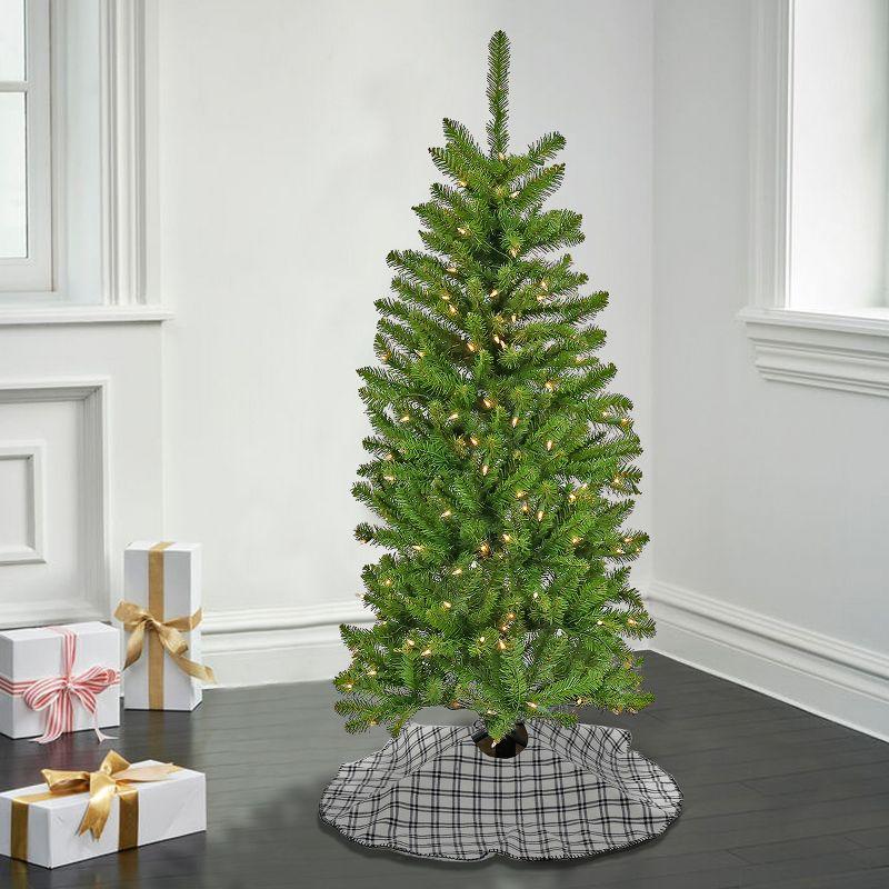 Pencil Slim Kingswood Fir Artificial Christmas Tree Clear Lights - National Tree Company