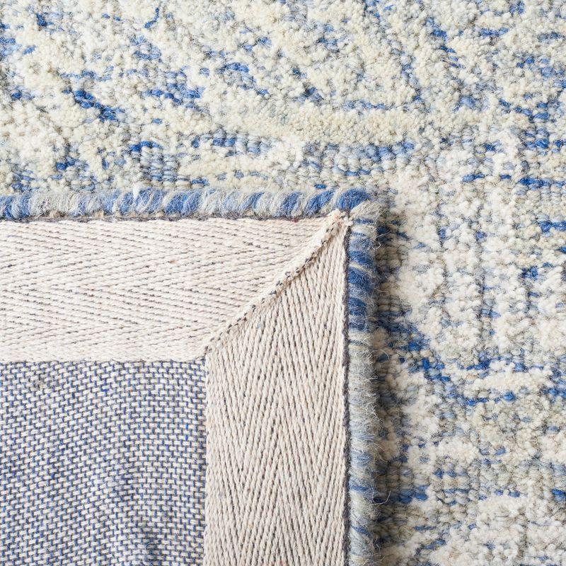 Metro MET905 Hand Tufted Area Rug - Blue/Ivory - 6'x6' - Safavieh.