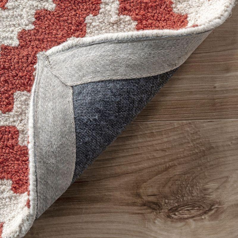 nuLOOM Kellee Hand Tufted Geometric Wool Area Rug