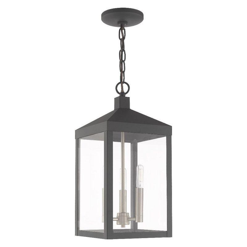 Scandinavian Gray Mini LED 3-Light Indoor/Outdoor Pendant