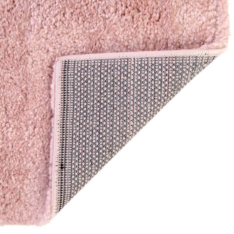 Plush Pink Shag 8' x 10' Synthetic Easy-Care Area Rug