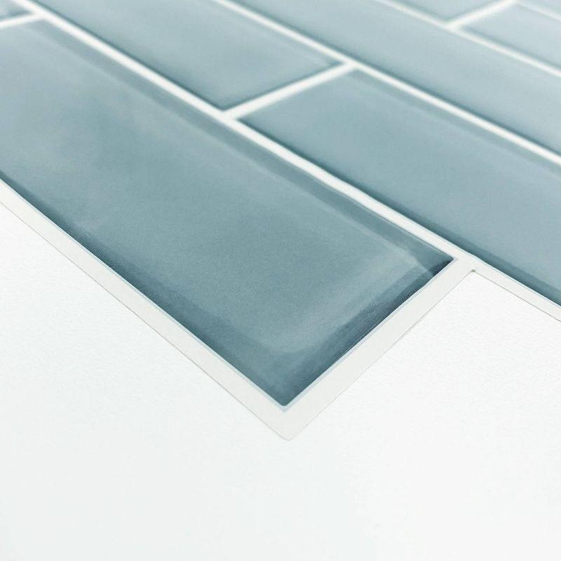 10.5'' W x 10.5'' L Vinyl Peel and Stick Subway Tile