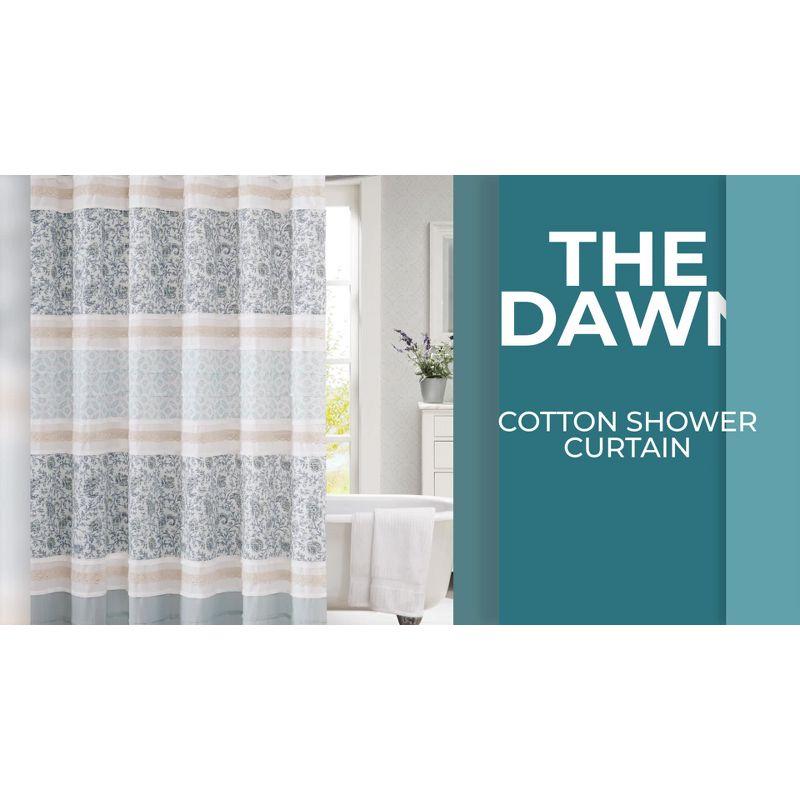 Dawn Cotton Shower Curtain