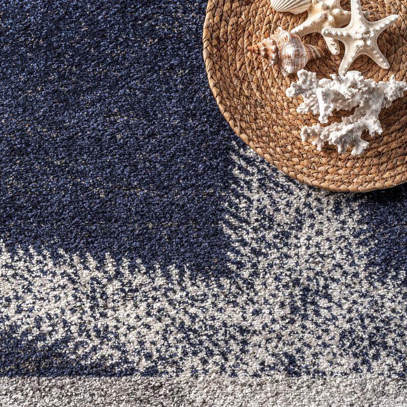 Nuloom Starfish Animal Print 5x8 Indoor Area Rug for Living Room Bedroom Dining Room Kitchen, Blue/Grey