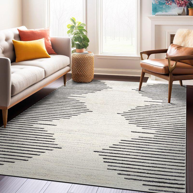 World Rug Gallery Bohemian Stripe Area Rug